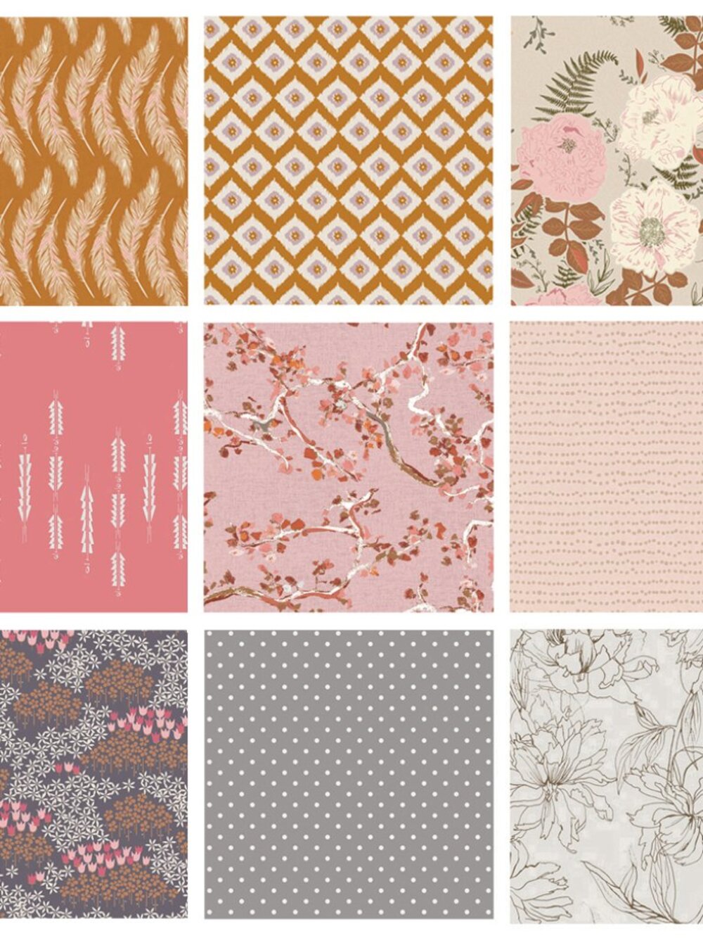 Tickled Pink Curated Quilt Fabric Bundle | Various AGF Designers & Collections